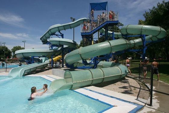 Aqua Water Play Kids Tube Slide Set Fiberglass Park Oyuncakları Havuz Ekipmanı