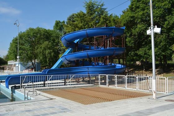 OEM Açık Hava Su Parkı Oyuncak Oyuncak Yüzme Havuzu Çocuk için Fiberglass Kaydırma