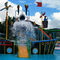 Fiberglas Su Kulesi Kaydırağı Korsan Gemisi Anti Pas Oyun Alanı Aqua Park Kaydırakları
