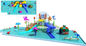 Çocuk Aqua Park Hill Slide Zemin Bahçesi Su Kaydırağı Combo Özelleştirilmiş