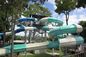 Çocuklar Oyun Alanı Açık Hava Oyunları Ticari Yüzme Havuzu Ekipmanı Su Kaydırma Set Fiberglass Yetişkinler İçin