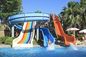 OEM Dışarıda Su Eğlence Parkı Oyun Alanı için Çoklu Cam Elyaf Kaydırma Set