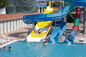 Çocuklar için su parkı ekipmanları oyun alanı cam lif slayt seti