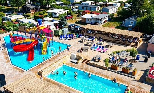 Almanya'daki Eurocamp-Spreewaldtor'da çocuk kaydırağı projesi