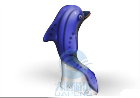 Sıçrama Pedi için Oyun Alanı Aqua Su Oyuncakları Fiberglas Dolphin Yağmurlama