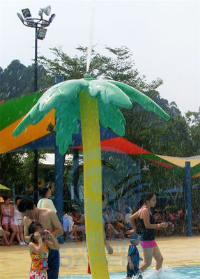 Su Parkı Ekipmanları Çocuklar İçin Su Püskürtme Yaprakları ve Lotus Aqua Park