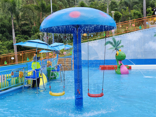 Aqua Park Ekipmanları Çocuk Havuzu Oyunları Fiberglas Su Mantarı Salıncak Seti