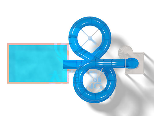 İyi bir fiyat. 6m Height Commercial Water Slide with >150 Person Capacity and 30-60 Days Delivery çevrimiçi