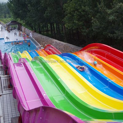 İyi bir fiyat. Commercial Large Rainbow Water Park Slide with 6-10mm Thickness Fiberglass and Service Life Over 10 Years çevrimiçi