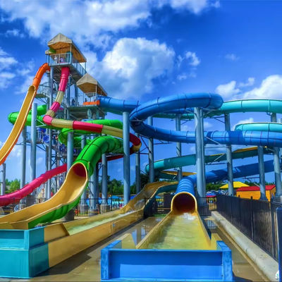 İyi bir fiyat. Fiberglass Spiral Water Park Slide with Pool End Suitable for Kids and Adults with OEM Service çevrimiçi