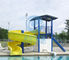 Sarı Açık Spiral Yüzme Havuzu Kaydırağı 2.2m Yüksek Fiberglas Özelleştirilmiş