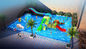 Anti UV Aqua Park Oyun Alanı Sprey Parkı Fiberglas Aile Su Kaydırakları