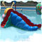 Aqua Park Mini Havuz Kaydırağı Fiberglas Tırtıl Su Kaydırağı CE Onaylı