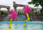Cam Elyaf Su Sıçrama Pedi Anti Statik Çocuklar Gül Çiçek Su Püskürtme Parkı