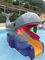 Çocuklar Mini Havuz Kaydırağı Balina Kurbağa Şekilli Fiberglas Yüzme Havuzu Kaydırağı