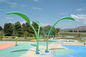 Dış Mekan Islak Bahçesi Su Oyunları Yaz Su Parkı Sprey Yaprakları - Yeşil