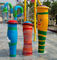 Macera Parkı Yağmur Sıçrama Pedi Oyuncaklar Fiberglas Sütun Çeşmesi Sprey Seti