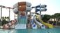 Yetişkinler Açık Hava Çoklu Cam Elyaf Kaydırma Seti Su Eğlence Parkı Oyun Alanı