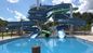 OEM Fiberglass Water Park Slide 2 kişilik Aqua Attract Park Oyunları Atlamalar