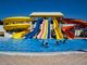 Özel renkli cam lif su parkı kaydırma açık hava su oyunları çocuklar için park havuz ekipmanları