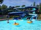 Yetişkinler Cam Elyafı Büyük Su Kaydırması Su Su Parkı Eğlence Oyunları Atlılar
