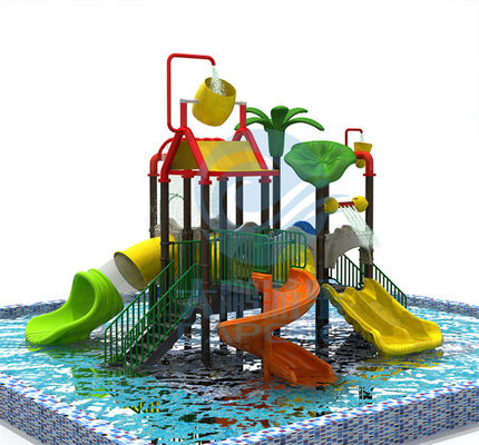 Aqua Park Su Evi Kaydırağı Fiberglas Çocuk Tembel Nehir Ekipmanları