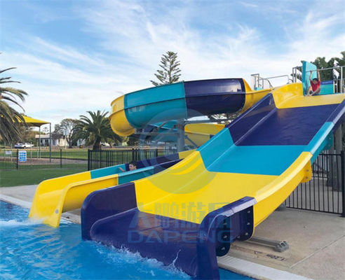 Fiberglas Yüzme Havuzu Su Kaydırağı West Beach Parks Resort Aqua Slide Setleri