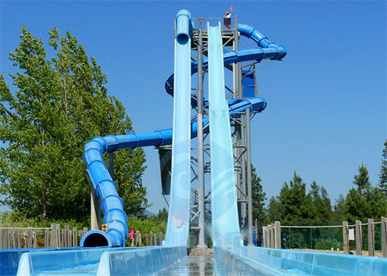 Aqua Park Kamikaze Su Kaydırağı Fiberglas Yüksek Hızlı Serbest Düşme Su Kaydırağı