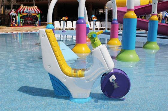 Çocuk Su Parkı Oyun Oyunu Fiberglas Su Sıçrama Parkı İçin Sprey Motosiklet