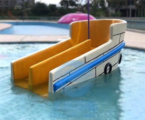 Ticari Mini Havuz Kaydırağı Fiberglas Su Parkı Havuz Kaydırağı Otel İçin Anti Statik