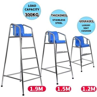 Rts Su Parkı 304 Paslanmaz Çelik Cankurtaran Koltuğu Şerit + Mavi Diğer Su Oyun Ekipmanları