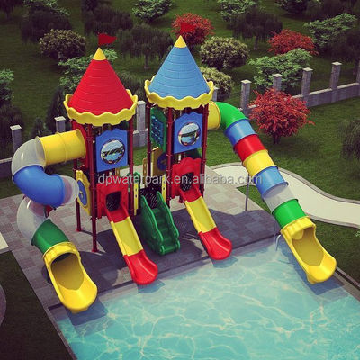Çin Çocuk Parkı Oyun Ekipmanları Anaokulu Aqua Park Su Oyunları Havuzu Açık Oyun Alanı Plastik Kaydırak