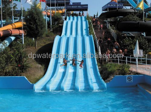 Ticari Yüzme Havuzu / Ev için Aqua Park Ekipmanları Renkli Özel Çoklu Su Fiberglas Slaytlar