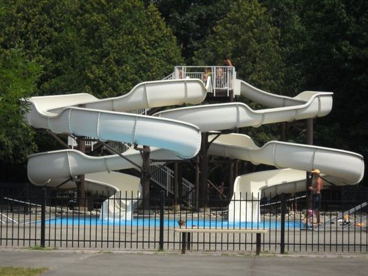 Eğlence Çocuk Su Parkı Ekipmanı Çocuk Oyun Slaytları Seti
