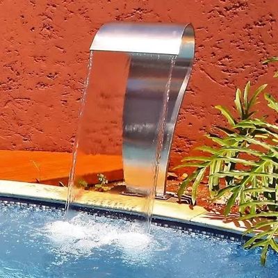 İyi bir fiyat. Metal yüzme havuzu aksesuarları SPA Paslanmaz çelik çeşme başı Kaskad Dış Su Şelalesi çevrimiçi