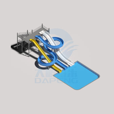 OEM Eğlence Su Parkı Çocuk Oyun Alanı Gezintiler Fiberglass Havuz Kaydırıcılar