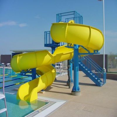 OEM Çocuklar Su Parkı Oyun Havuzu Eğlence Yolculukları Fiberglass Kaydırma