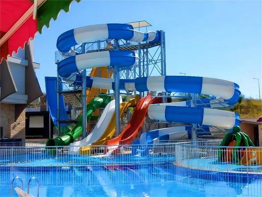 OEM Açık Hava Su Parkı Oyunları Oyun Setleri Çocuklar için Yüzme Havuzu Tüp Kaydırma