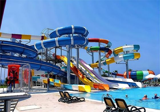 OEM Water Park Slide Amusement Park Rides Facilities Playground Swim Game Pool Kid Water Slide