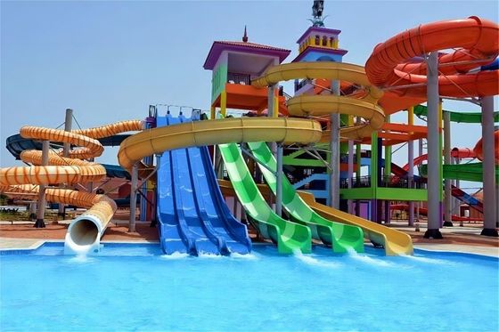 18.5Kw 3m Genişlik Su Parkı Kaydırma Eğlence Parkı Tema Tesisleri Oyunlar