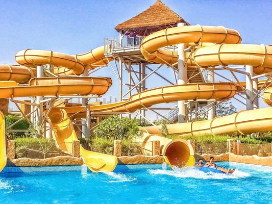 Yetişkinler Su Parkı Kaydırma Yumuşak Oyun Yüzme Havuzu Aksesuarları Fiberglass