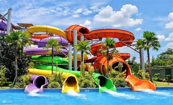 ODM Çocuk Amusemnet Su Parkı Oyun Alanı Çocuk Havuzu Fiberglass Kaydırma