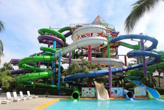İyi bir fiyat. Açık Hava Eğlence Parkı Çocuk Oyunları Su Sürüşleri Fiberglass Slide çevrimiçi