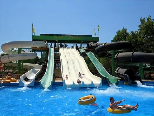 Yetişkinler Su Parkı Oyun Alanı Ekipmanı Eğlence Cam Lifesi Kaydırmalar