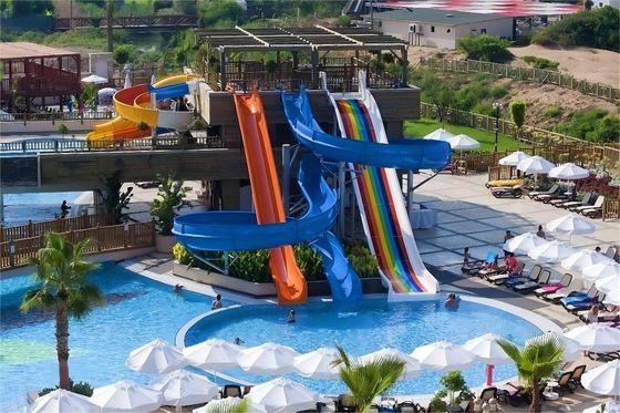 İyi bir fiyat. OEM Açık Açık Ticari Eğlence Parkı Karnaval Sürüşü Fiberglass Su Kaydırma Setleri çevrimiçi