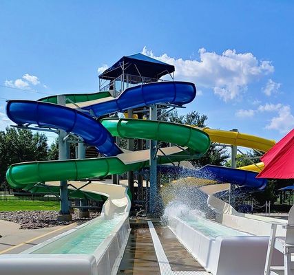 ODM Yüzme havuzu Su oyun alanı Yaz Çocuk Oyun Setleri Oyuncak Ekipmanı Fiberglass Slide