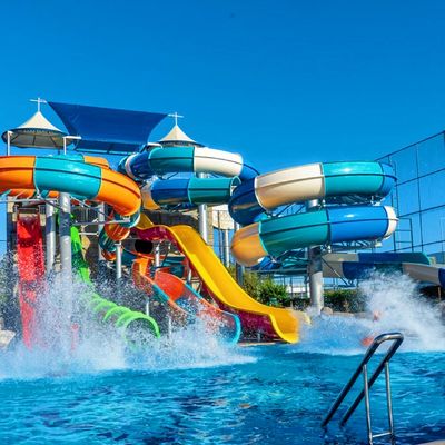 ODM Su Oyunu Attraksiyonları Çocuklar İçin Park Ekipmanı Kaydırma