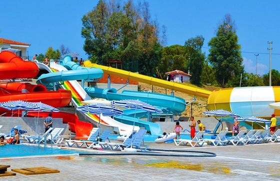 OEM Su Çocuklar Park Oyunları Eğlence Ekipmanı Çocuklar İçin Cam Lifesi Kaydırma Setleri