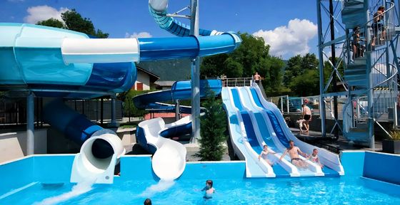 İyi bir fiyat. Sıcak Dip Galvanize Çelik Cam Elyaf Su Kaydırma Su Parkı için çevrimiçi