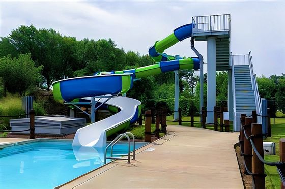Açık cam lif yüzme havuzu Oyun alanı için su parkı ekipmanları